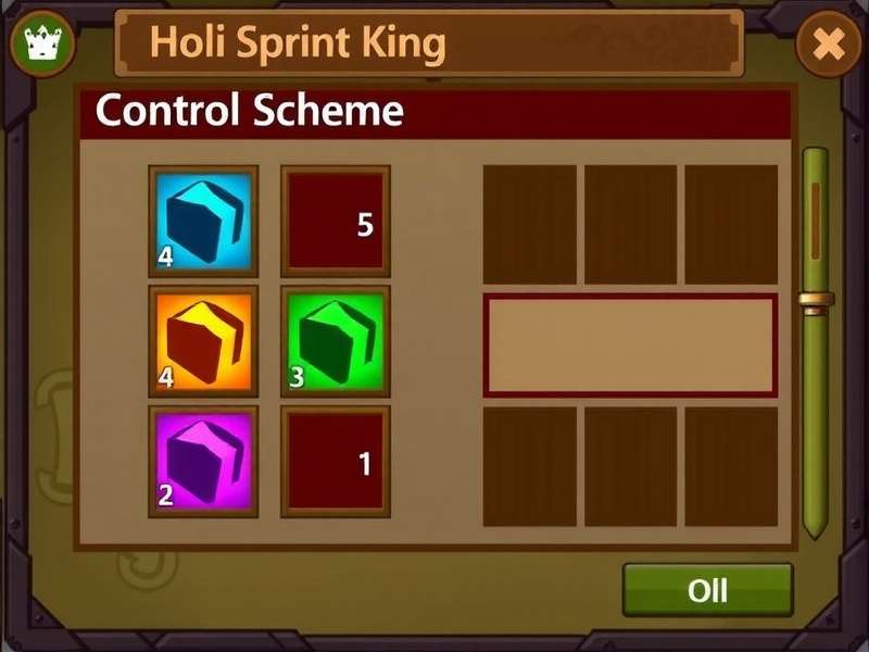 Holi Sprint King control scheme