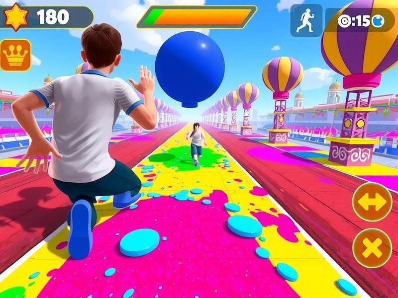 Holi Sprint King colorful festival runner gameplay